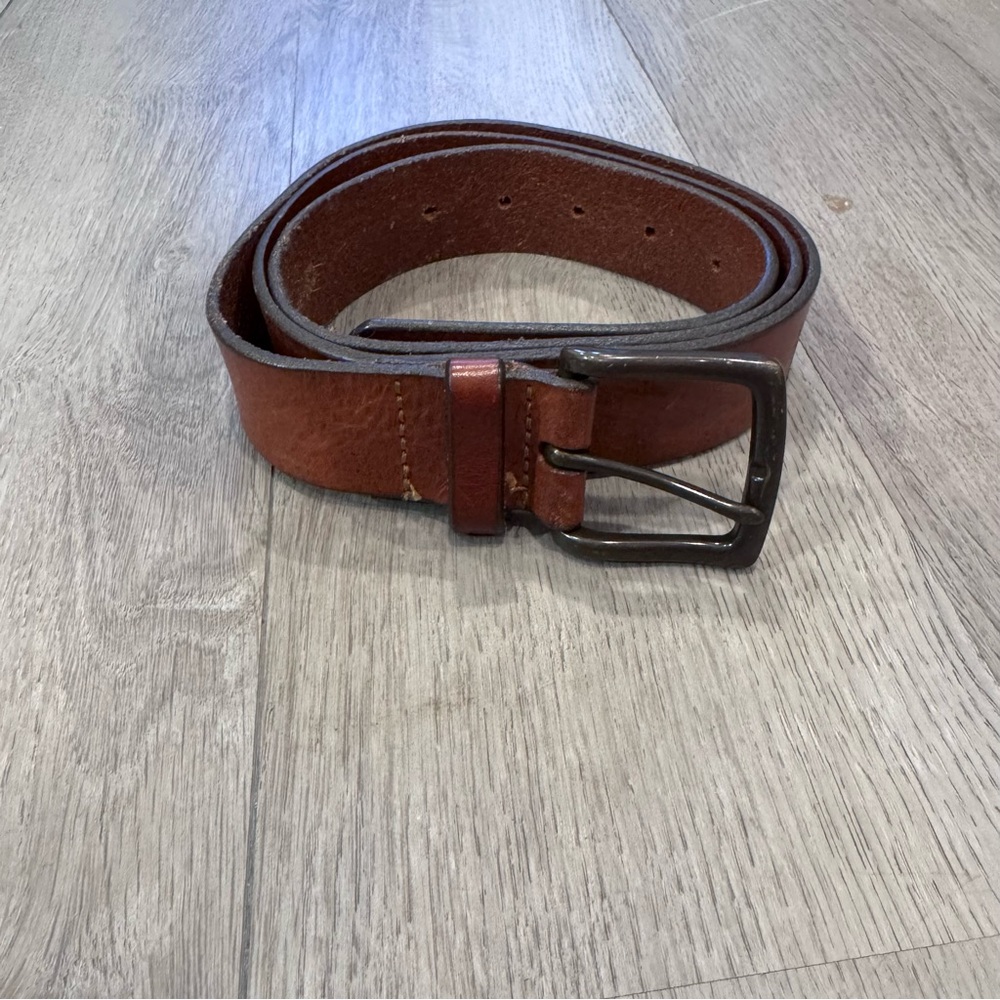 Genuine Italian Leather Belt Brown Distressed Western Cowboy Rustic Men’s XL